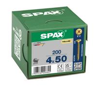 SPAX YELLOX Coated Universal Woodscrews PZ2 Bit Recess 4.0 x 50mm (Box of 200)