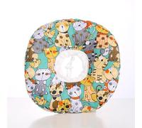 Spaying/Neutering Collar, Post-Surgery Protective Cover, Universal Soft Neck for Cats and Dogs, Comfortable, Removable(Trendy cats,M)