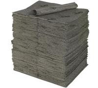 SPC® by Brady Universal Sorbent Pads - Pack of 200 Heavyweight, 3-Ply, Bonded and Perforated Pads, 40 cm x 50 cm, High Absorption Capacity for Oils, Water, Solvents, and Coolants