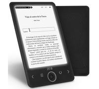 SPC Dickens Light 2 - E-book with Backlit Display and Light with 6 Intensity Levels, Front Keys, Vertical and Horizontal Position, 1 Month of Battery Life, Light and Thin - Black