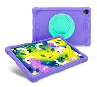 SPC Gravity 10.1 Inch Kids Case - Children's Silicone Protective Case for SPC Gravity 10.1 Inch with Rotating Ring for Stand, Reinforced Corners, Extremely Durable and Very Easy to Clean - Purple and