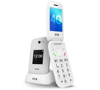 SPC Harmony 2 - Mobile phone for elderly people | Large keys, 4G and two scratch-resistant displays (2.8” + 1.77”) | SOS button and ICE profile | Volume 104dB, compatible with earphones, White
