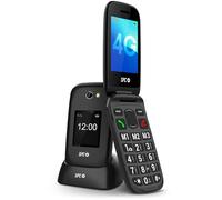 SPC Harmony 2 - Mobile phone for elderly people | Large keys, 4G and two scratch-resistant displays (2.8” + 1.77”) | SOS button and ICE profile | Volume 104dB, compatible with earphones, Black