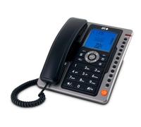 SPC Office Pro Desk Phone with Large Illuminated Battery Operated Display, 7 Memory, Caller ID and Hands-Free Kit - Black