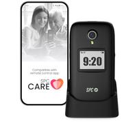 SPC Polaris - 4G phone for seniors with large keys and a SOS button | Compatible with app for remote management Care (iOS & Android), Geolocation, and safety alerts | Black