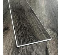 SPC Rigid Plank Flooring Graphite Black Oak - Underlay Already Installed - Dark Oak Plank Effect - Luxury Quality - Click Installation - Sold Per 2.193m2 Pack