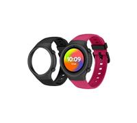 SPC Smartee 4G Junior - Children's Smartwatch with GPS, Video Calls and SOS Button | 1.2" Screen, Double Maroon and Black Bracelet and Tracker Mode | School Mode | Management From Smart Clan App