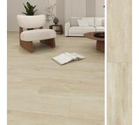SPC Vinyl Flooring Plank Cut Samples Click-Lock Rigid Core Waterproof Wood Look from Real Planks DIY Click Installation 22mil Wear Layer,Cream Teak