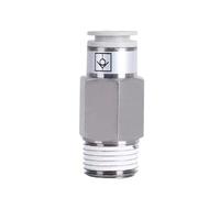 SPC VPC Check Valve Pneumatic Quick Connector Thread 1/8 1/4 3/8 1/2 Pipe Hose Gas One-Way 4mm 6mm 8mm 10mm 12mm 1Pcs(6-M5 (6mm-M5),VPC)