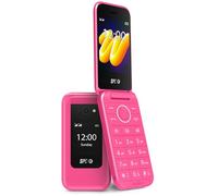 SPC WILD - Basic flip phone for a digital break/first phone, Pink | Dual screen, no internet or social media, SOS button, long battery life, 4G coverage and camera
