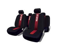 SPARCO SPC1011 Universal Car Seat Cover Complete Set Red Front
