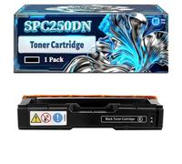 SPC250DN Toner Cartridge Compatible for Ricoh Aficio SPC250DN Aficio SPC250DNW Aficio SPC250SF Printers, With Chip Large Capacity 2300 Pages (1 Pack Black)