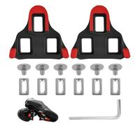 SPD Cleats Compatible with Shimano SPD-SL Pedals SH11 SH12 SH10 System 1Pair, Anti-Slip Cleats for Cycling Shoes Replacement Road Mountain Indoor Bike Pedal Cleat with Installation Set (Red)