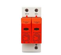 SPD DC 500V 600V 800V 1000V 10kA 20kA 30kA House Surge Protector Protective Low-voltage Arrester Device T2 PV Solar System(500V 10-20kA)