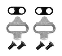 SPD Pedal Cleat Set, Cycling Track Set, Stainless Steel, 1 Pair - Wheel Routes, Power Transmission, Self-Locking Cycle Accessories, Replacement Part for Mountain