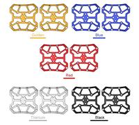 SPD Pedals, Flat Pedals Clipless Platform Adapter Aluminum Alloy Flat Pedals for Mountain Road Cycle (#1)