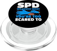 SPD We Touch What You're Too Scared To Tech Humor PopSockets PopGrip for MagSafe