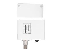 SPDT Air Compressor Pressure Switch, Pneumatic Pressure Gauge Controller, Adjustable Differential Pressure Switch for Air Liquid Non Corrosive Media, ABS Material with Bracket and