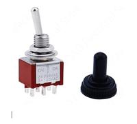 SPDT DPDT 6MM Reset Latching Toggle Switch MTS-102 5A 6A 125V 3A 250 AC 3 6PIN ON-ON ON-OFF-ON Rocker Switch Lights Motors IDGTTLDF(MTS-223,5PCS_WITHOUT CAP)
