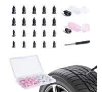 SPDYCESS 20Pcs Tyre Puncture Repair Screws, Self-Service Screw Repair Kit with Screwdriver, Fixing Tyres Kit Rubber Nails for Bike Motorcycle Car (10 S+10 L)