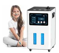 SPE Pem Hydrogen Inhaler, High Purity Hydrogen Machine, 99.99% H2, Adjustable Flow 900-4200 Ml/Min, Auto Drain, 0.5-6h Timer, for Family Wellness & Relaxation, Relieve Fatigue(White,4200ml/min)