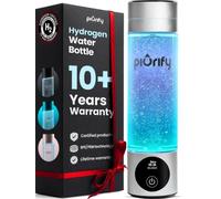 SPE/PEM Hydrogen Water Bottle Generator - Concentration Up to 4100+ PPB - Portable Athletic Performance - Certified Hydration System
