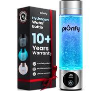 SPE/PEM Hydrogen Water Bottle Generator - Concentration Up to 4100+ PPB - Portable Athletic Performance - Certified Hydration System