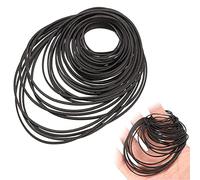SPEACOUR 100 PCS Mixed Square Cassette Tape Machine Recorder Rubber Belt Replacement Assorted Common Belt for Recorders Video Machines Walkman DVD Drive, 40mm-135mm