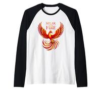 Speak Boldly Empowering Phoenix Raglan Baseball Tee