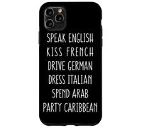 Speak English Kiss French Dress Italian Drive German Women Case for iPhone 11 Pro Max