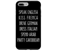 Speak English Kiss French Dress Italian Drive German Women Case for iPhone 7 Plus/8 Plus