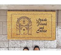 Speak Friend and Enter Doormat,Funny Doormat,Great Gift Idea Farmhouse Decor Closing Gift 36X24 Inch