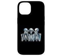 Speak Hear See No Evil Skeleton Three Wise Skeletons Case for iPhone 14
