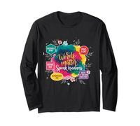 Speak Kindness Inspirational Positive Quote Floral Men Women Long Sleeve T-Shirt