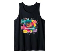 Speak Kindness Inspirational Positive Quote Floral Men Women Tank Top