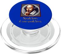 Speak Low Love Much Ado About Nothing Shakespeare Quotation PopSockets PopGrip for MagSafe