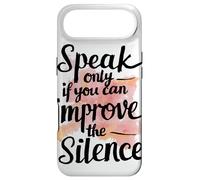 Speak Only If You Can Improve Silence Funny Zen Meditation Case for iPhone Air