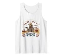 Speak Softly and Carry a Big Stick Quote President Roosevelt Tank Top