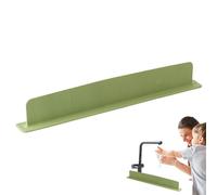Speak Splash Guard Silicone Tap Splash Guards in the Kitchen, 19.29 x 3.19 x 1.97 Inch Suction Cup Worktops Barrier, Hygienic Maintenance Authority for Bathroom, Bathtub, Sink, Living