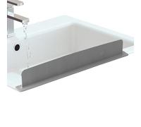 Speak Splash Guard Silicone Tap Splash Guards in the Kitchen, 19.29 x 3.19 x 1.97 Inch Suction Cup Worktops Barrier, Hygienic Maintenance Authority for Bathroom, Bathtub, Sink, Living