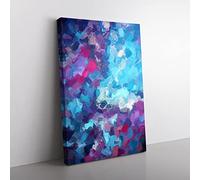 Speak The Truth Abstract Canvas Wall Art Print Ready to Hang, Framed Picture for Living Room Bedroom Home Office Décor, 50x35 cm (20x14 Inch)