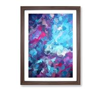 Speak The Truth Abstract Framed Print | A4 Walnut Framed Wall Art | Ready to Hang | Abstract Fantasy Picture | Living Room Bedroom Lounge Office