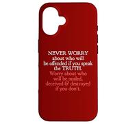 Speak The Truth No Matter Who Takes Offense John 8 32 Case for iPhone 16