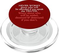 Speak The Truth No Matter Who Takes Offense John 8 32 PopSockets PopGrip for MagSafe
