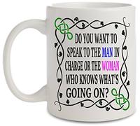 Speak To The Man In Charge Woman Knows Whats Going On Novelty Coffee Mug Gift Ideas