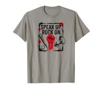 Speak Up Rock On - Activist Protest Design T-Shirt