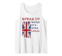 Speak Up - While It's Still Legal: Free Speech UK Tank Top