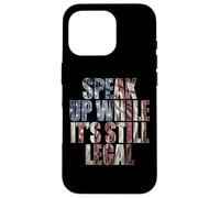 Speak Up - While It's Still Legal: Free Speech USA Vintage Case for iPhone 16 Pro