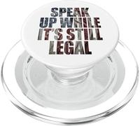 Speak Up - While It's Still Legal: Free Speech USA Vintage PopSockets PopGrip for MagSafe