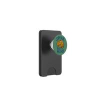 Speak Your Mind Brain Illustration Retro Science-Inspired PopSockets PopWallet for MagSafe